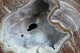 Crystal Filled Dugway Geode (Polished Half) #121667-1